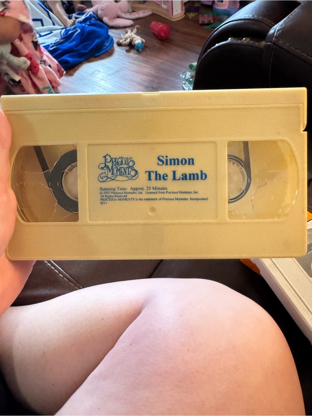 Precious Moments Yellow Simon The Lamb VHS tape
